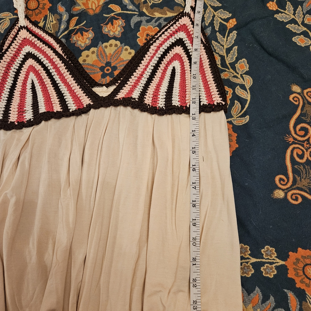POL Multicolor Crochet Detail Tanktop